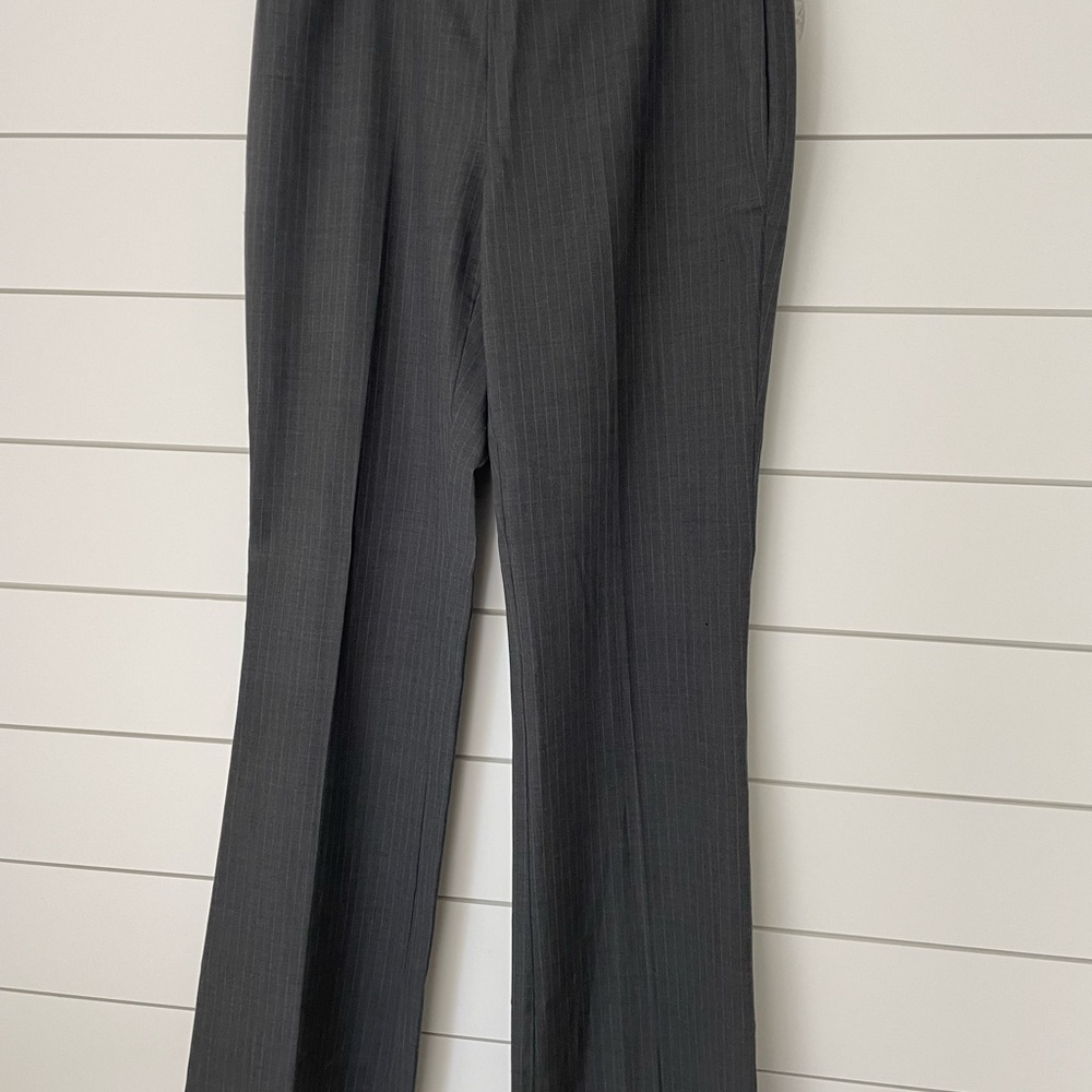 Gray GAP Pinstripe Trousers size 8 pant grey business casual dressy suit work